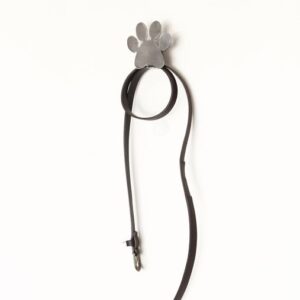 Made in the USA, Hook, Leash Holder, Paw Print, Steel, Pets, Dog, Cat